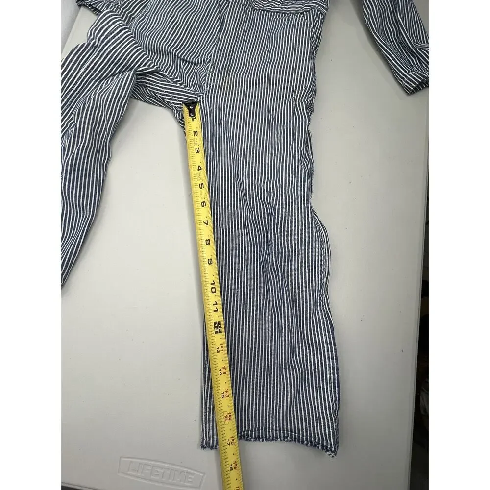 Vintage Child OshKosh B'Gosh Striped Sanforized Union Made Coveralls